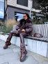 Short jacket "NORTH FL257" - CHOCO